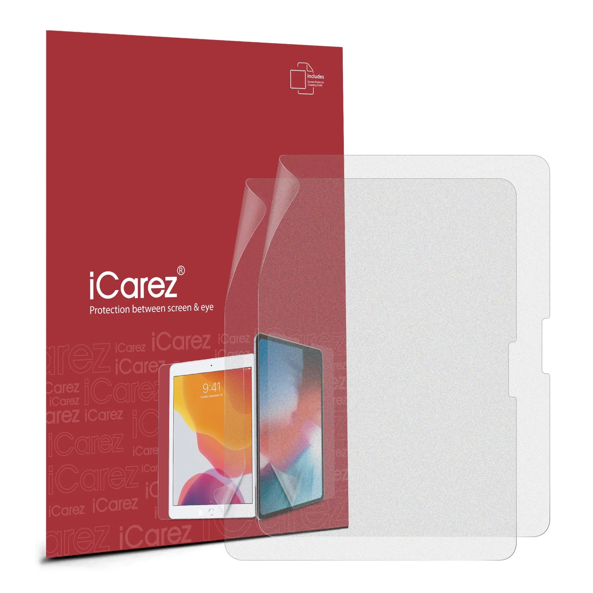 iCarez Anti-Glare Matte Screen Protector for Apple iPad Air 4/5 Gen (10.9-inch 2022/2020) iPad Pro 11 Inch (2022/2021/2020/2018) [2-Pack] Easy to Install (Compatible with Face ID and Apple Pencil) thumbnail 2