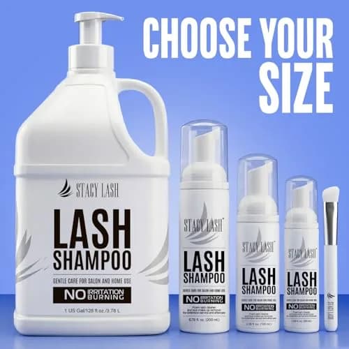 STACY LASH Eyelash Extension Shampoo + Brush 50ml (1.69 fl.oz) | Gentle Foaming Cleanser for Makeup Removal & Lash Aftercare thumbnail 7