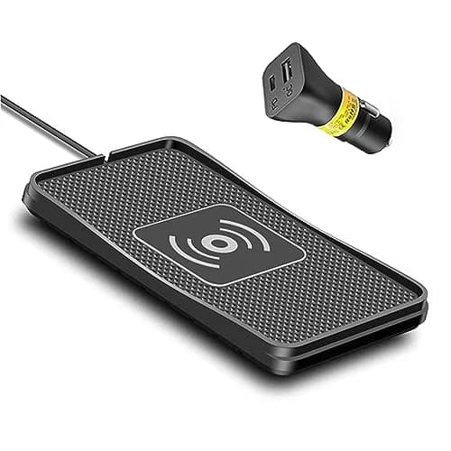 POLMXS Wireless Charger Car Charging Pad 15W | Fast Wireless Phone Charger Compatible with Qi Devices thumbnail 1