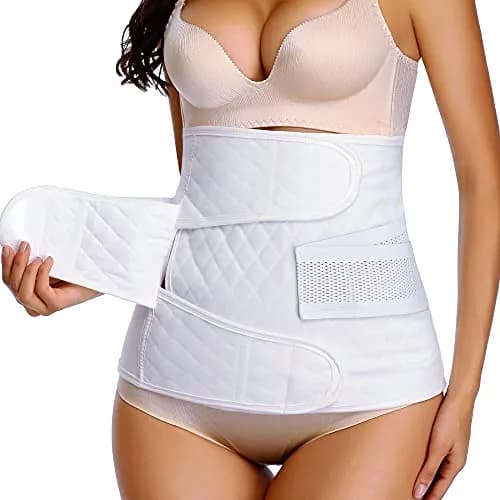 PAZ WEAN Post C-Section Recovery Belly Band Large (20cm L x 5cm W x 0.1cm H) | Medical Grade Compression for Postpartum Support thumbnail 1