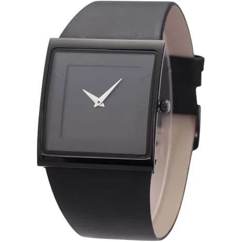 SIBOSUN Minimalist Square Men's Watch Black Dial 41mm Case | Classic Business Style Quartz Analog thumbnail 1