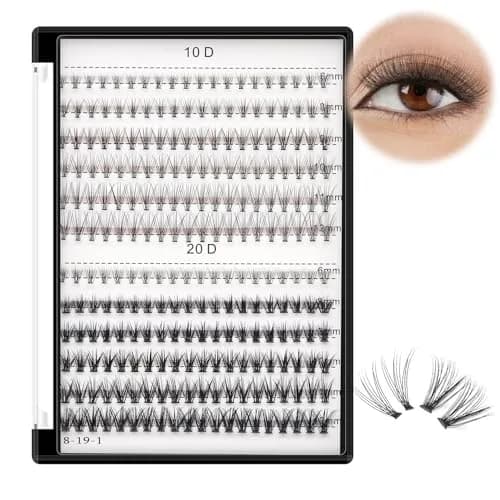 Bodermincer False Eyelash | 10D/20D Mixed, 0.07/0.10mm, 8-20mm, C Curl, Natural Look thumbnail 1
