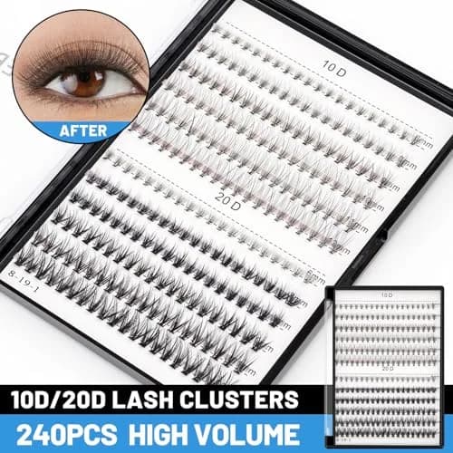 Bodermincer False Eyelash | 10D/20D Mixed, 0.07/0.10mm, 8-20mm, C Curl, Natural Look thumbnail 2