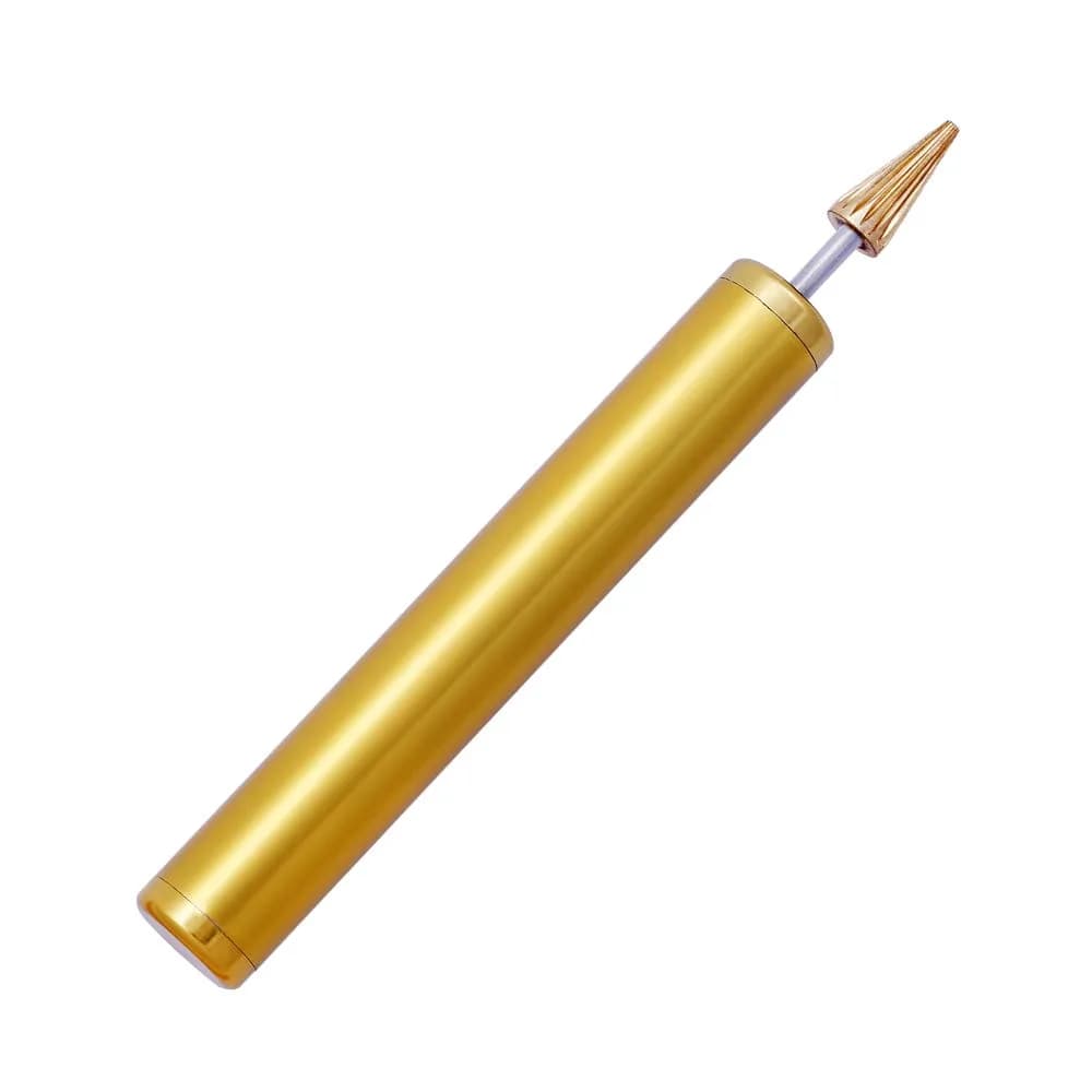 BUTUZE Convenient Leather Edge Dye Pen with Copper Roller Applicator | 13cm (5.2in) Aluminum Body — Yellow