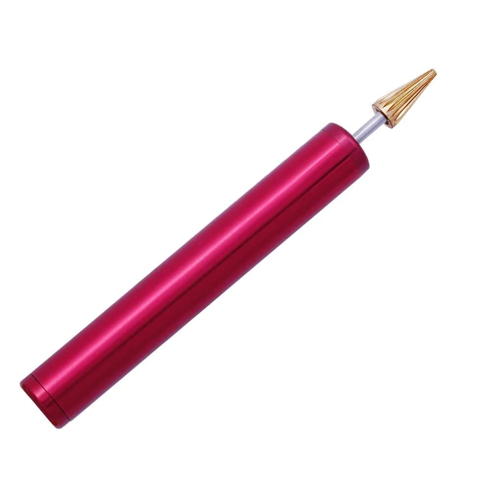 BUTUZE Convenient Leather Edge Dye Pen with Copper Roller Applicator | 13cm (5.2in) Aluminum Body — Red