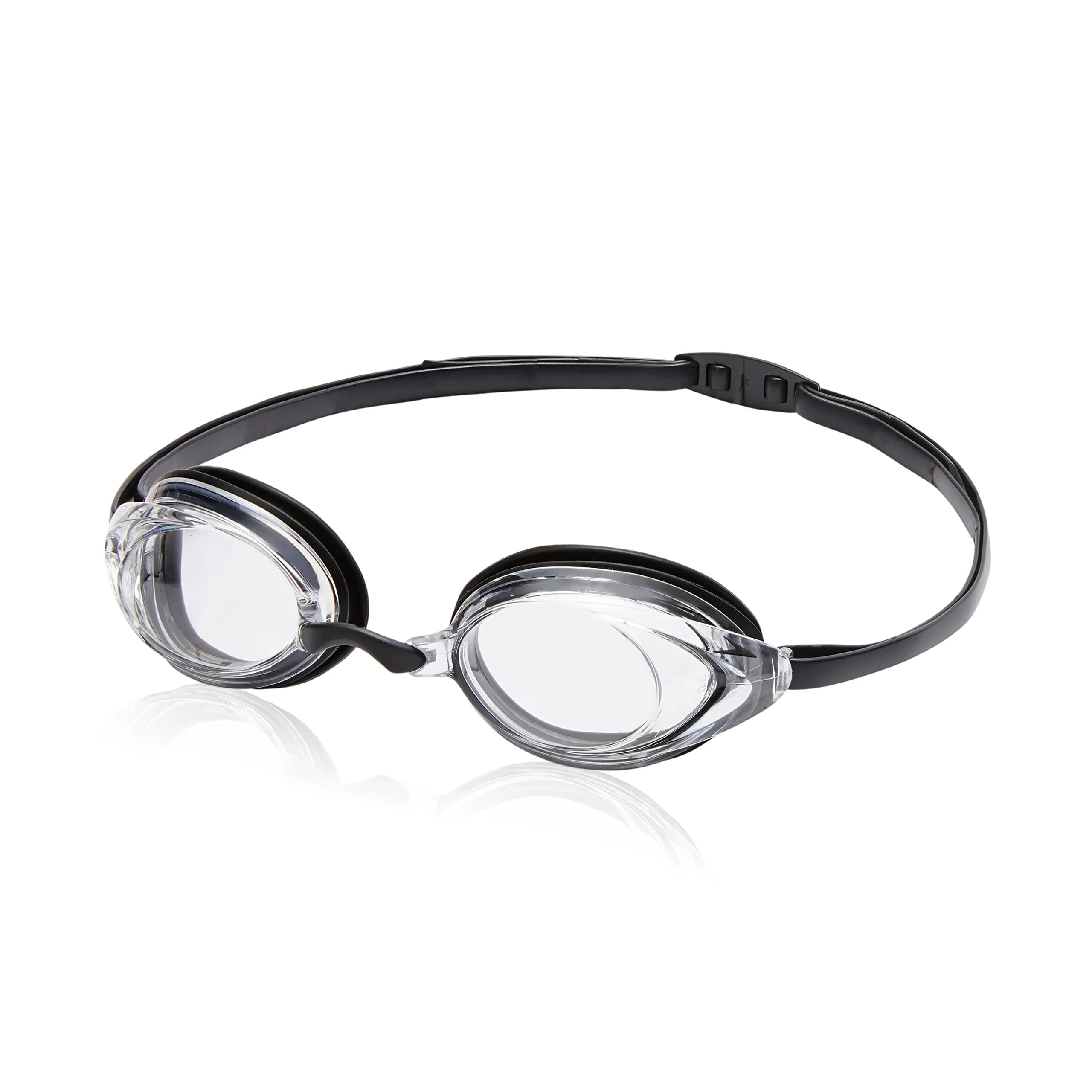 Speedo Unisex-Adult Swim Goggles Optical Vanquisher 2.0 | Wide Panoramic Lenses, Corrective Fit, Clear Polycarbonate, -2.5 Diopters - main product image
