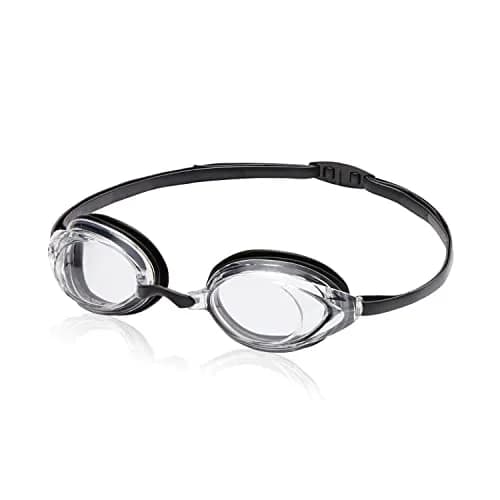 Speedo Unisex-Adult Swim Goggles Optical Vanquisher 2.0 | Wide Panoramic Lenses, Corrective Fit, Clear Polycarbonate, -2.5 Diopters thumbnail 1