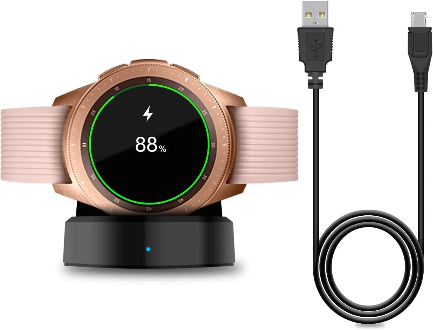 YUANHOT Samsung Galaxy Watch 42mm/46mm Charging Dock | Compact, Lightweight & Safe (4.6x5.4cm)