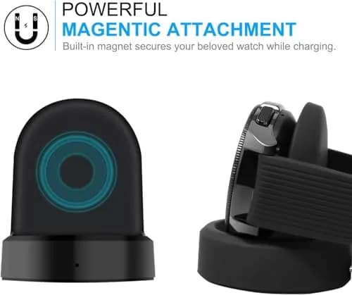 YUANHOT Samsung Galaxy Watch 42mm/46mm Charging Dock | Compact, Lightweight & Safe (4.6x5.4cm) thumbnail 6