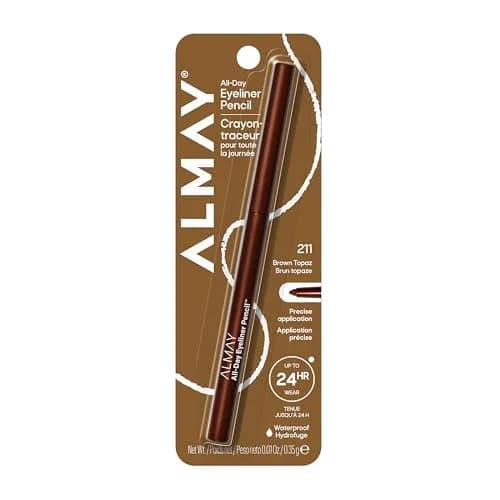 Almay All-Day Eyeliner Pencil - 211 Brown Topaz Waterproof Matte Finish thumbnail 1