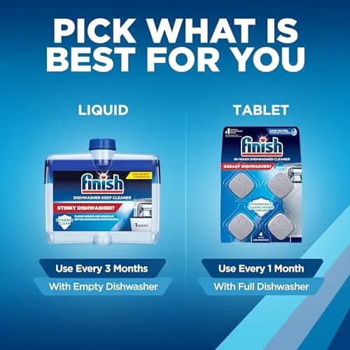 Finish Dishwasher Cleaner Tablets 12 Count (12 Month Supply) | Deep Cleans Hidden Grease & Grime thumbnail 7
