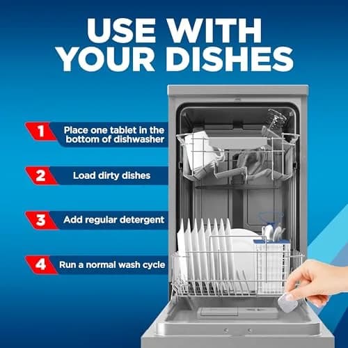 Finish Dishwasher Cleaner Tablets 12 Count (12 Month Supply) | Deep Cleans Hidden Grease & Grime thumbnail 4