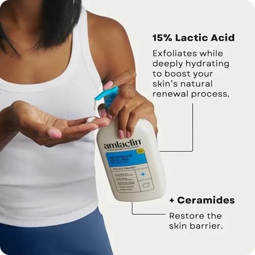 AmLactin Intensive Healing Body Lotion 15% Lactic Acid 15.8 oz (7.9 oz x 2) | Exfoliates & Deeply Moisturizes Rough Skin thumbnail 3