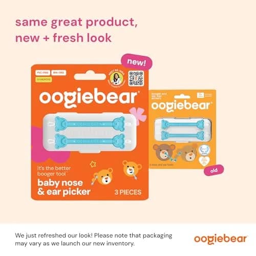 oogiebear Baby Nose & Ear Picker with Travel Case, 2-Pack Blue | Safe Dual-Ended Nasal & Ear Cleaner for Newborns & Toddlers thumbnail 2