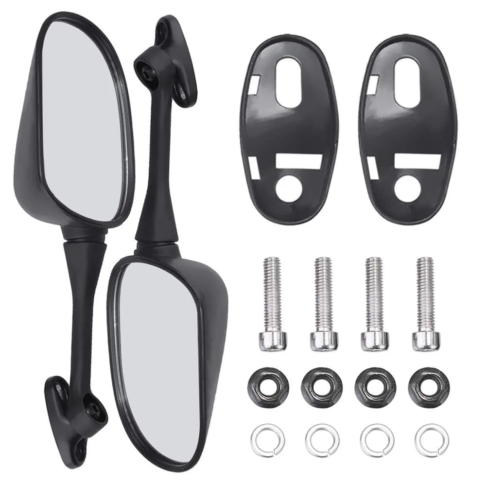 Hoypeyfiy Black Vehicle Mirror Replacement for Honda CBR600RR & CBR1000RR | Adjustable Left & Right - main product image