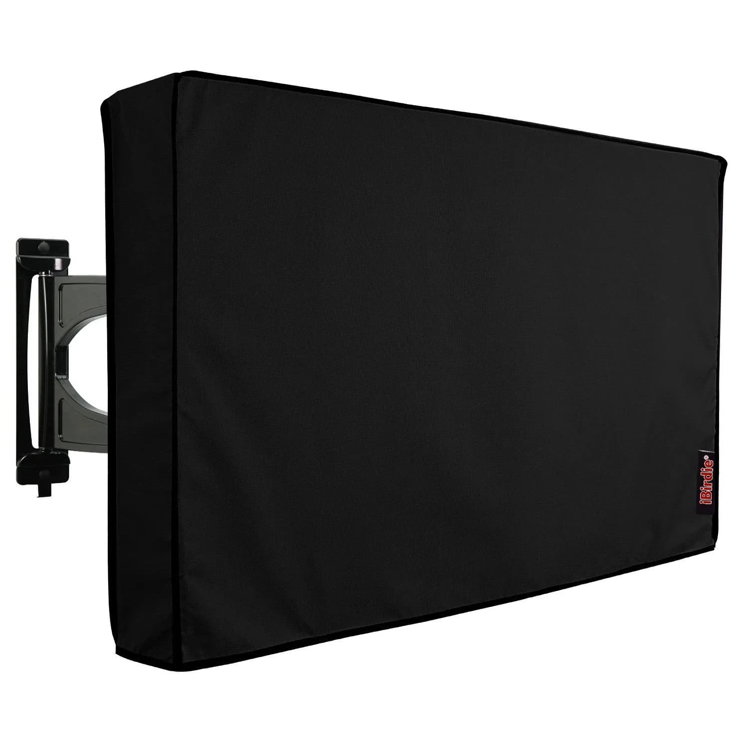 iBirdie Outdoor TV Cover for 52 to 55 inch TVs | Waterproof 600D Oxford Fabric with Bottom Cover — Black / 60-65 inches