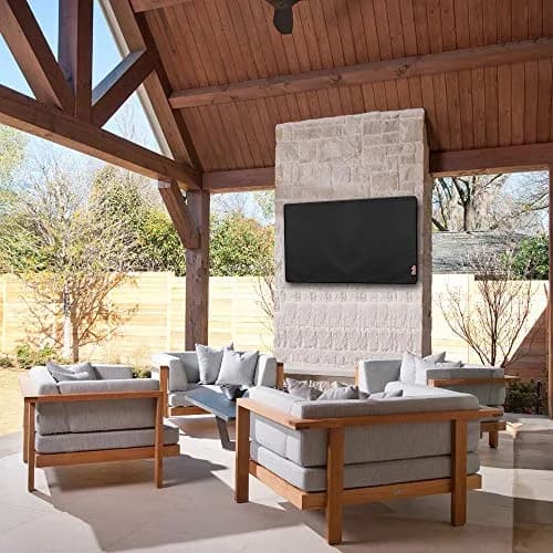 iBirdie Outdoor TV Cover for 60-65 Inch TVs | Waterproof & Weatherproof 600D Oxford Fabric thumbnail 6