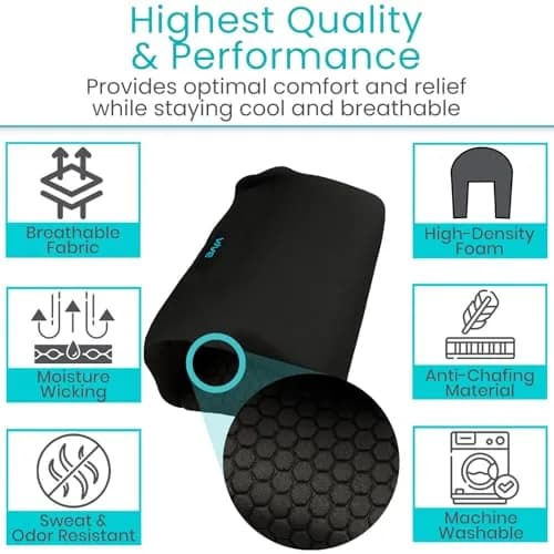 Vive Crutch Pads & Hand Grips - Comfortable, Breathable | High-Density Foam & Moisture-Wicking thumbnail 6