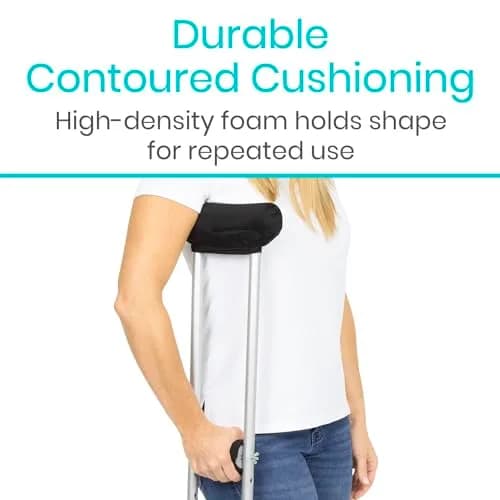 Vive Crutch Pads & Hand Grips - Comfortable, Breathable | High-Density Foam & Moisture-Wicking thumbnail 8