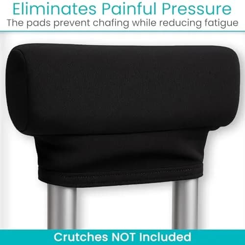 Vive Crutch Pads & Hand Grips - Comfortable, Breathable | High-Density Foam & Moisture-Wicking thumbnail 4