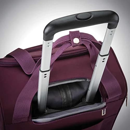 Samsonite Underseat Carry-On Spinner With USB Port, Purple, 36.2cm (14.25in) x 24.2cm (9.5in) x 43.2cm (17in) | Carry-On Luggage with USB Charging thumbnail 8