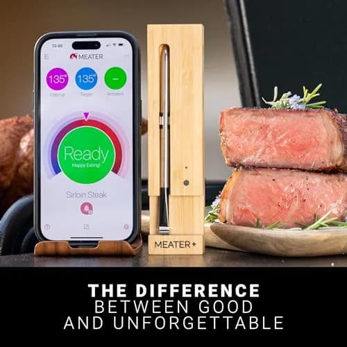MEATER Plus Smart Meat Thermometer, Honey, Bluetooth, 165ft Range | Accurate Wireless Cooking Probe thumbnail 7