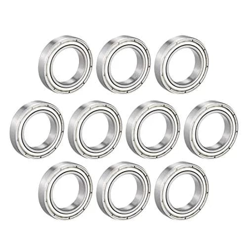 uxcell Deep Groove Ball Bearing 6802ZZ 15x24x5mm | Double Shield, Chromium Steel, ABEC1 thumbnail 1