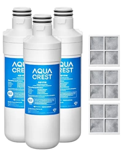AQUA CREST LT1000PC Refrigerator Water Filter and Air Filter 3 Combo | NSF Certified for Purity thumbnail 1