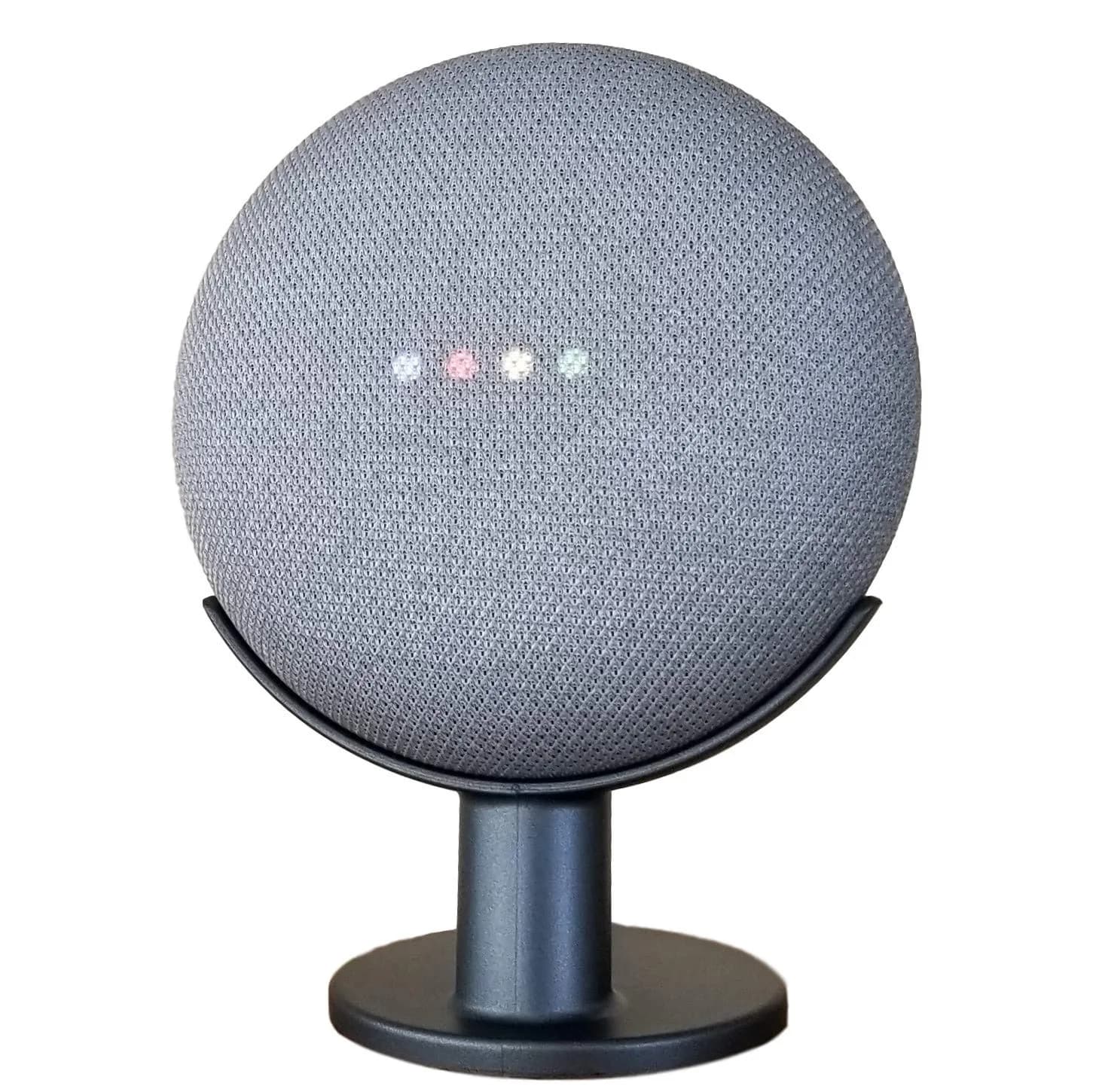 Mount Genie Pedestal Stand for Google Nest Mini & Home Mini | Charcoal | Supports 1 unit