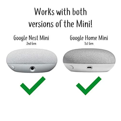 Mount Genie Pedestal Stand for Google Nest Mini & Home Mini | Charcoal | Supports 1 unit thumbnail 2