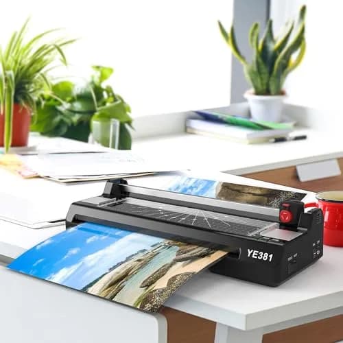 Eficentline YE381 A3/A4/A6 Laminator Machine 330mm (13 Inch) with 50 Pouches, Trimmer & Rounder | Thermal & Cold Lamination thumbnail 7