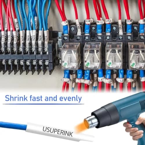 USUPERINK 3PK Heat Shrink Tubing Compatible for Brother Ptouch HS-231 11.7mm | Waterproof & Chemical Resistant thumbnail 6