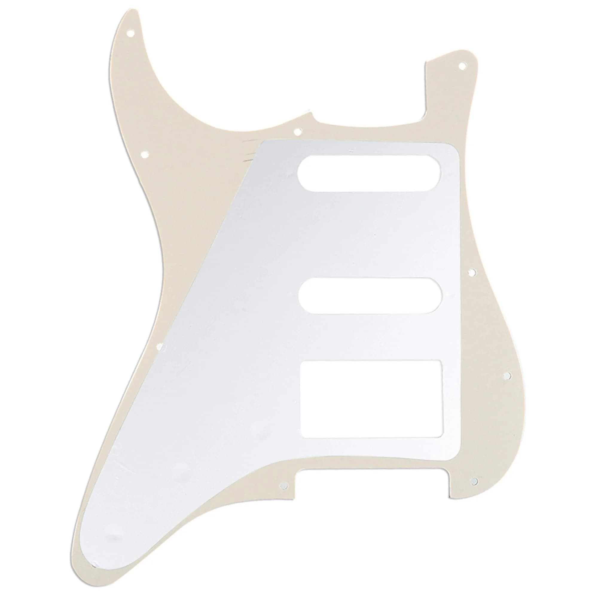 Musiclily Pro 11-Hole HSS Modern ST Guitar Pickguard 3Ply Black | Fits Most American Strat Guitars thumbnail 3