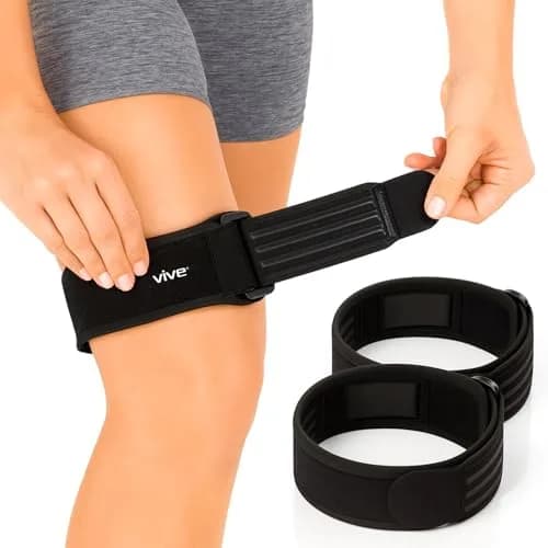 Vive IT Band Strap Brace 2 Pack | Targeted Compression for ITBS & Knee Pain Relief thumbnail 1