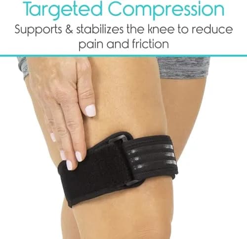 Vive IT Band Strap Brace 2 Pack | Targeted Compression for ITBS & Knee Pain Relief thumbnail 4