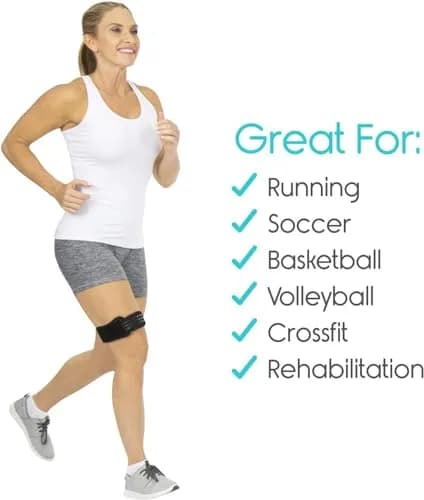 Vive IT Band Strap Brace 2 Pack | Targeted Compression for ITBS & Knee Pain Relief thumbnail 3