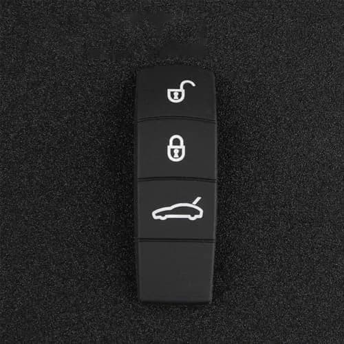 Jaronx Soft Rubber Key Button Cover for Porsche Panamera | Black thumbnail 4