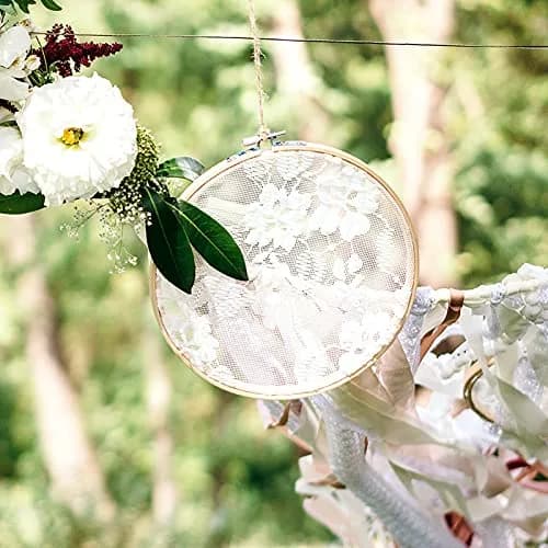 Caydo 6-Piece Embroidery Hoop Set, 4-10 inch (10-26cm) | Natural Bamboo Cross Stitch Rings thumbnail 7