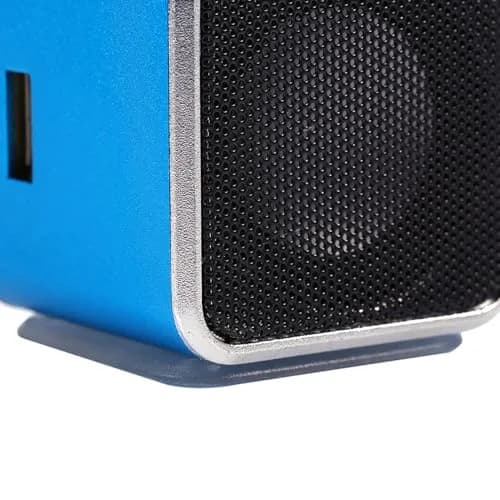 Zerone Mini Speaker Digital Music Player 5x5cm | Portable MP3 with FM Radio & TF/USB Support thumbnail 8
