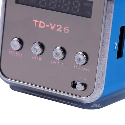 Zerone Mini Speaker Digital Music Player 5x5cm | Portable MP3 with FM Radio & TF/USB Support thumbnail 9