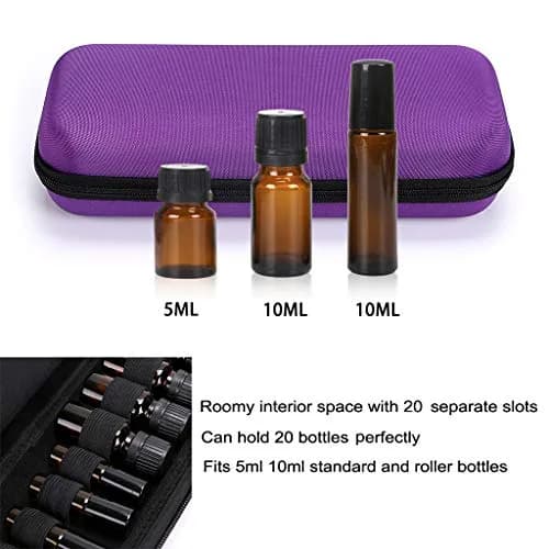 Hipiwe EVA Essential Oils Carrying Case Organizer for 20Pcs Rollers Bottles | Water-Resistant, Lightweight & Travel-Friendly thumbnail 4