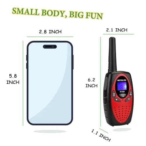 Retevis RT628 Walkie Talkies for Kids & Family | 22 Channels, VOX, Keypad Lock, 4 Pack thumbnail 4