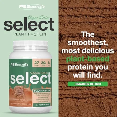 PEScience Select Vegan Protein Powder Cinnamon Delight | Plant-Based, Dairy & Gluten Free, 27 Servings thumbnail 3