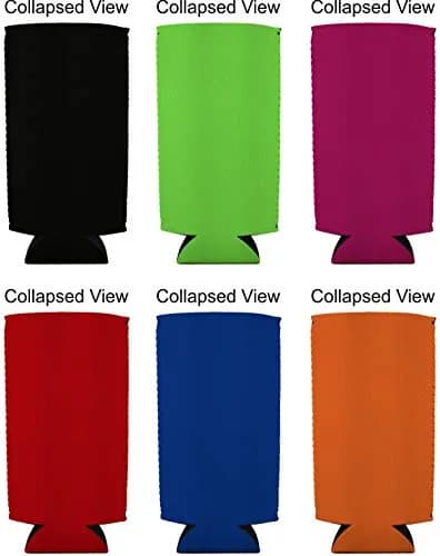 Coolie Junction Neoprene 24 oz. Can Coolie | Collapsible, Keeps Drinks Cold & Hands Dry thumbnail 2
