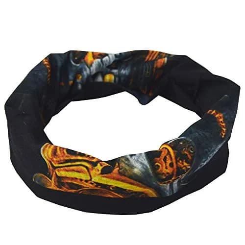 Obacle Mechanical Grey-Gold Skull Half Face Mask for Dust, Wind, UV Sun Protection thumbnail 4