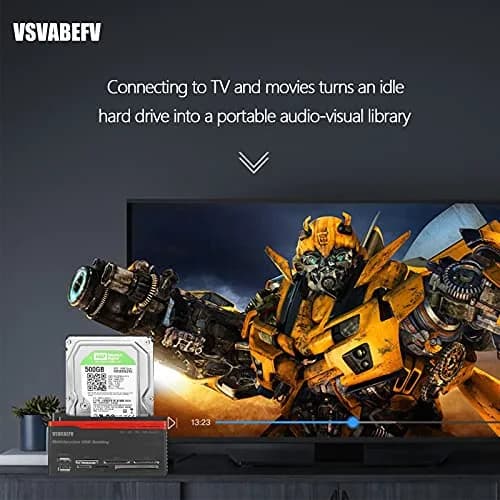 VSVABEFV IDE Hard Drive Docking Station 2.5 & 3.5 Inch USB 3.0 | High-Speed Data Transfer & Multi-Card Reader thumbnail 5