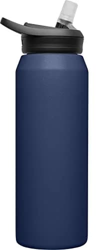 CamelBak Eddy+ Stainless Steel Water Bottle 32oz (950ml) | Vacuum Insulated, Leak-Resistant Lid, Navy thumbnail 3