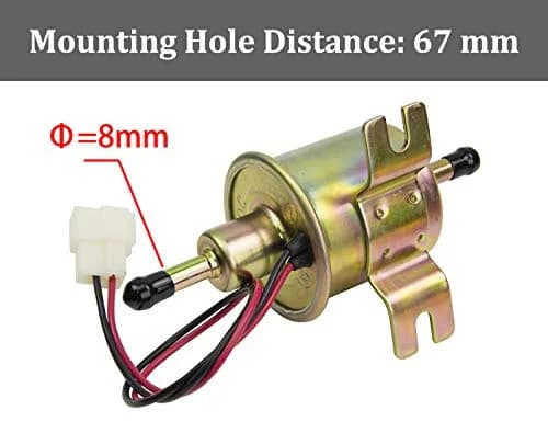 HiQltyla 24V Electric Fuel Pump HEP-02A | Copper, 3-8 PSI, Diesel Gas, Universal Fit thumbnail 4