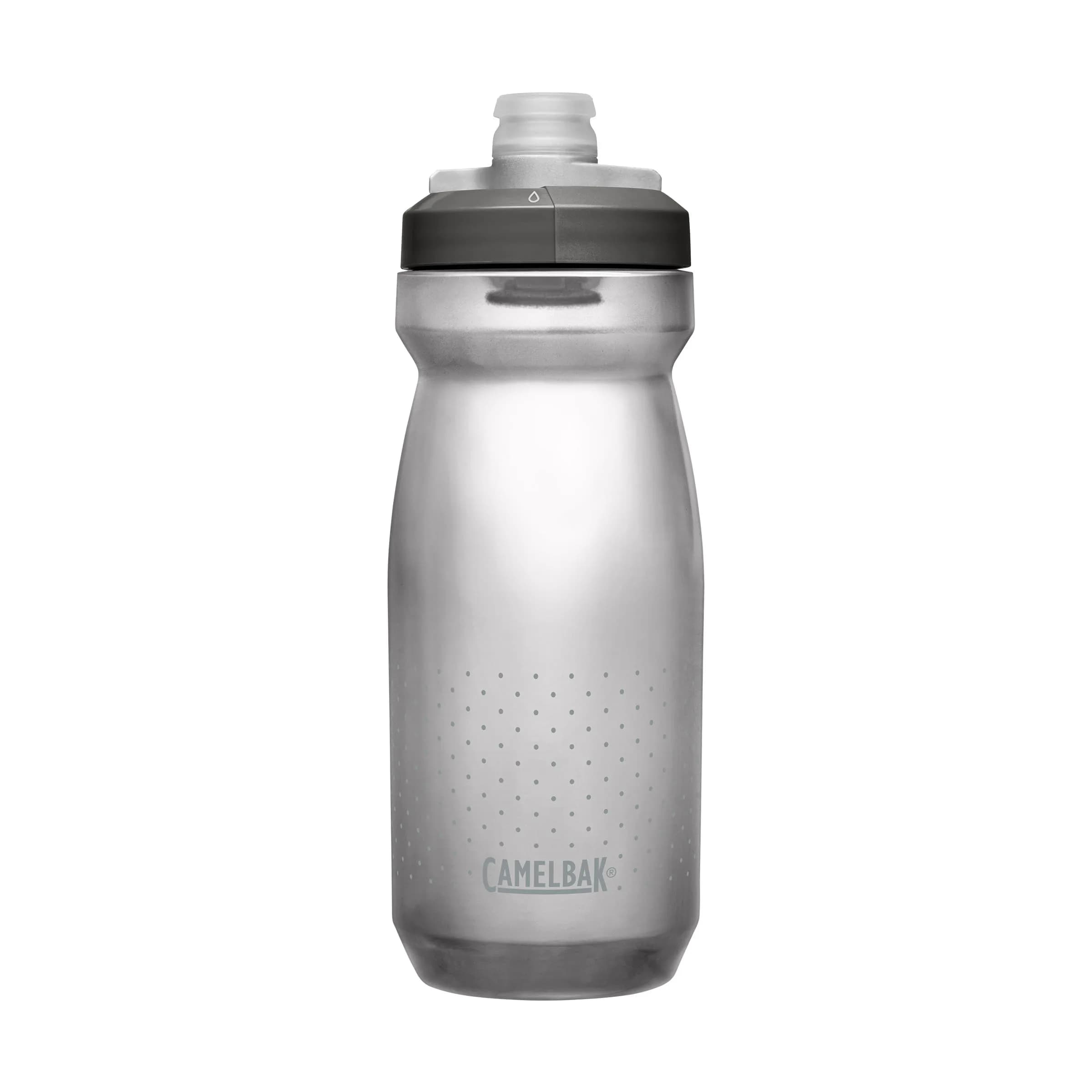 CamelBak Podium Water Bottle 600ml (21oz) | Secure Hydration for Cycling — Smoke / 20.3 Ounces