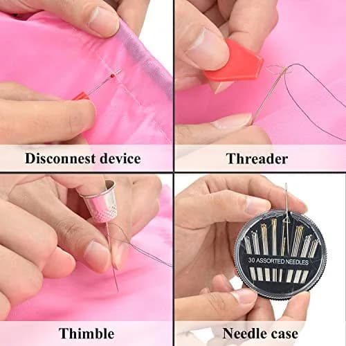 Marcoon 126-Piece Premium Sewing Kit | Portable Mini Sewing Supplies with Black Carrying Case thumbnail 4